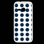 Coque HTC One Mini 2 pois bleu marine
