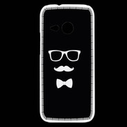 Coque HTC One Mini 2 moustache & noeud 1
