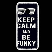Coque HTC One Mini 2 Keep Calm Funky Noir