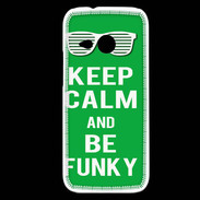 Coque HTC One Mini 2 Keep Calm Funky Vert