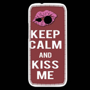 Coque HTC One Mini 2 Keep calm Girl Brique