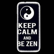 Coque HTC One Mini 2 Keep Calm Be Zen Noir