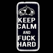 Coque HTC One Mini 2 Keep Calm Fuck hard Noir