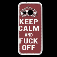 Coque HTC One Mini 2 Keep Calm Fuck Off Brique