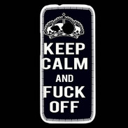 Coque HTC One Mini 2 Keep Callm Fuck Off Noir