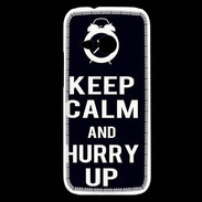 Coque HTC One Mini 2 Keep Calm Hurry up Noir