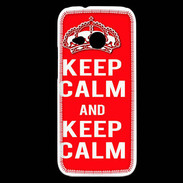 Coque HTC One Mini 2 Keep Calm Rouge