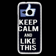 Coque HTC One Mini 2 Keep Calm Like This Noir