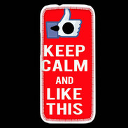 Coque HTC One Mini 2 Keep Calm Like This Rouge