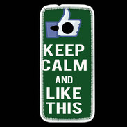 Coque HTC One Mini 2 Keep Calm Like This Vert