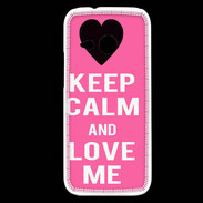 Coque HTC One Mini 2 Keep Calm Love me Rose