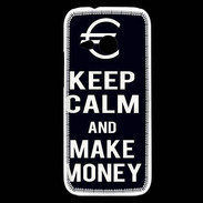 Coque HTC One Mini 2 Keep Calm Make money Noir