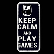 Coque HTC One Mini 2 Keep Calm Play games Noir