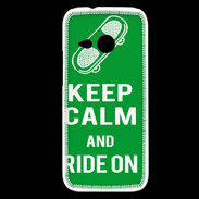 Coque HTC One Mini 2 Keep Calm Ride on Vert