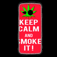 Coque HTC One Mini 2 Keep Calm Smoke Rouge