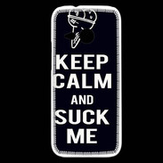 Coque HTC One Mini 2 Keep Calm Suck me Noir