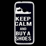 Coque HTC One Mini 2 Keep Calm Buy Shoes Noir