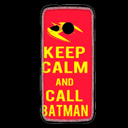 Coque HTC One Mini 2 Keep Calm Call Batman Rouge