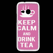 Coque HTC One Mini 2 Keep Calm Drink Tea Rose