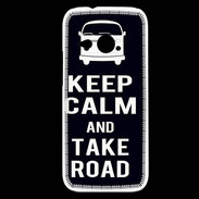 Coque HTC One Mini 2 Keep Calm Take Road Noir
