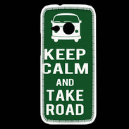 Coque HTC One Mini 2 Keep Calm Take road Vert