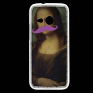 Coque HTC One Mini 2 Moustache Mona Lisa