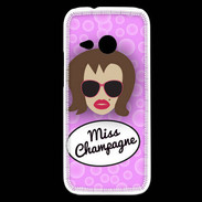 Coque HTC One Mini 2 Miss Champagne Chatain