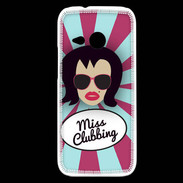 Coque HTC One Mini 2 Miss Clubbing Brune