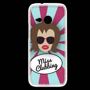 Coque HTC One Mini 2 Miss Clubbing Chatain