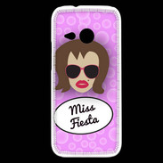 Coque HTC One Mini 2 Miss Fiesta Chatain