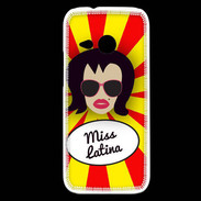 Coque HTC One Mini 2 Miss Latina Brune
