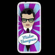 Coque HTC One Mini 2 Mister Beau gosse Brun