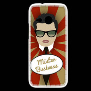 Coque HTC One Mini 2 Mister Business Brun