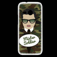 Coque HTC One Mini 2 Mister Soldier Brun