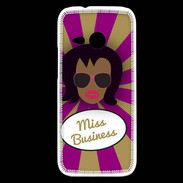 Coque HTC One Mini 2 Miss business Black