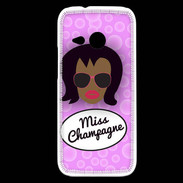 Coque HTC One Mini 2 Miss Champagne Black