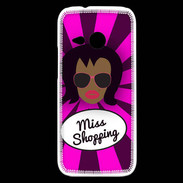 Coque HTC One Mini 2 Miss Shopping Black