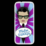 Coque HTC One Mini 2 Mister Swag Brun