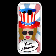 Coque HTC One Mini 2 Miss USA Rousse