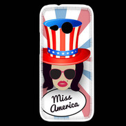 Coque HTC One Mini 2 Miss USA Brune