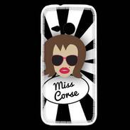 Coque HTC One Mini 2 Miss Corse Chatain
