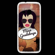 Coque HTC One Mini 2 Miss Guadeloupe Brune