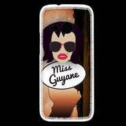 Coque HTC One Mini 2 Miss Guyane Brune