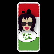 Coque HTC One Mini 2 Miss Italie Brune