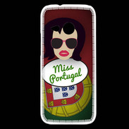 Coque HTC One Mini 2 Miss Portugal Brune