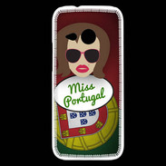 Coque HTC One Mini 2 Miss Portugal Chatain