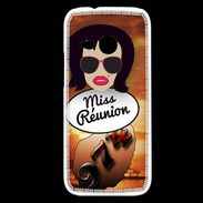 Coque HTC One Mini 2 Miss Réunion Brune