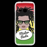 Coque HTC One Mini 2 Mister Rasta Blanc