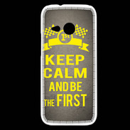 Coque HTC One Mini 2 Keep Calm and Be the First Gris