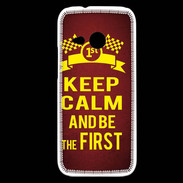 Coque HTC One Mini 2 Keep Calm and Be the First Rouge